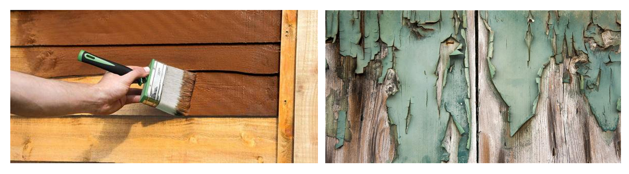 پوسته پوسته شدن رنگ های ضد آب کننده چوب از روی چوب